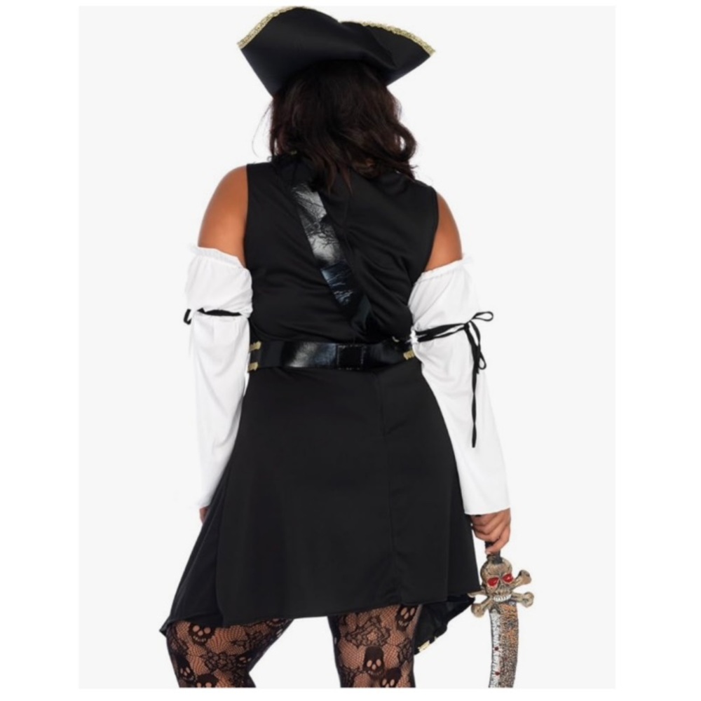 Leg Avenue Women's Black Sea Buccaneer Sexy Pirate Costume size Small - Picture 2 of 11